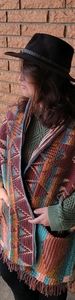 Southwest patterned pocket shawl